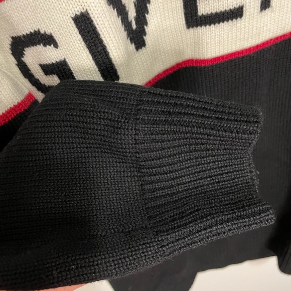 NWT Givenchy Logo-stripe intarsia sweater - Picture 4 of 7